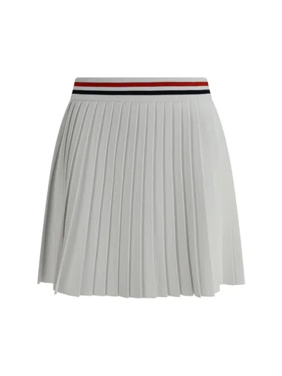 Thom Browne Women Pleated Miniskirt In White