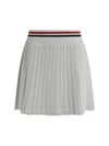 Thom Browne Pleated Miniskirt In White