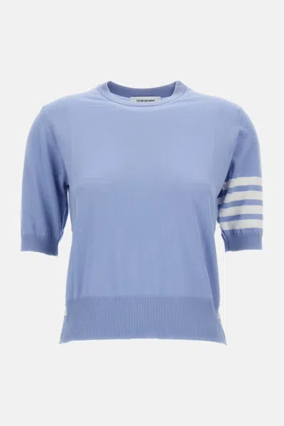 Thom Browne Sky Blue Wool T-shirt