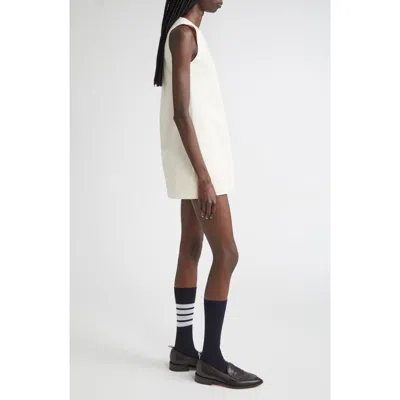 Thom Browne Sleeveless Cotton A-line Minidress
