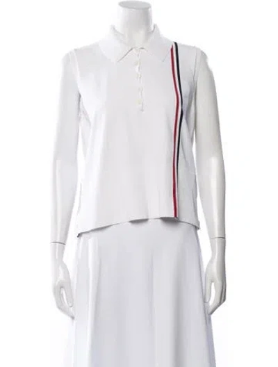 Pre-owned Thom Browne Sleeveless Polo In Neutral
