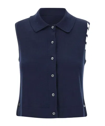 THOM BROWNE THOM BROWNE 4-BAR BUTTONED VEST