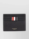 THOM BROWNE SLIM LEATHER WALLET WITH SIGNATURE STRIPE DETAIL