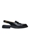 Thom Browne Cut Out Slingback Penny Loafer In Black