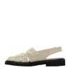 Thom Browne Beige Slingback Cutout Sandals In Nude