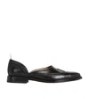 Thom Browne Slip-on Brogue Shoes In Black