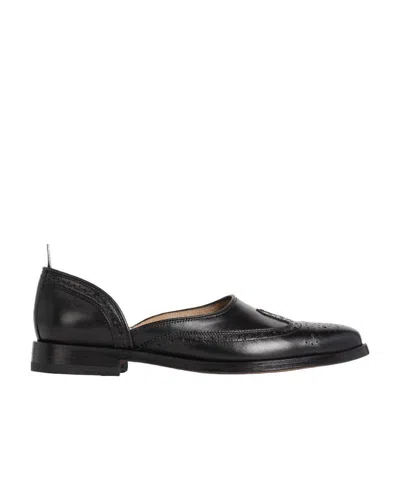 THOM BROWNE SLIP-ON BROGUE SHOES