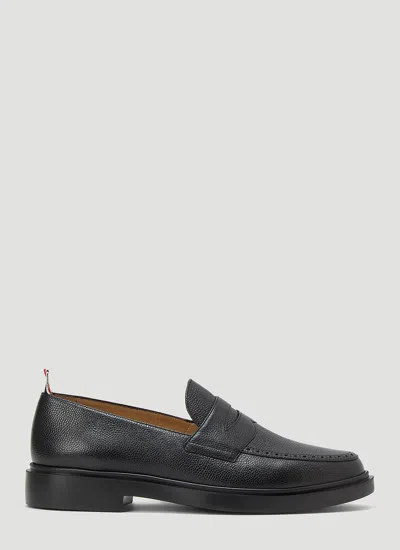 Thom Browne Loafer Mit Ripsbandschlaufe In Black