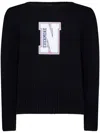 Thom Browne Slogan-print Sweater In 黑色