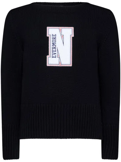 Thom Browne Slogan-print Sweater In 黑色