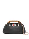 Thom Browne Small Bermuda Shoulder Bag In 黑色