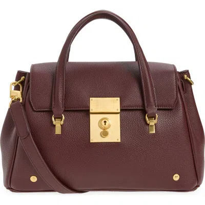Thom Browne Small Bolton Soft Pebble Grain Leather Top Handle Bag