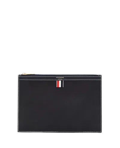 Thom Browne Small Document Holder In Blue