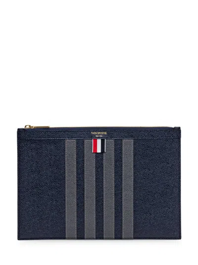 Thom Browne Small Document Holder In Blue