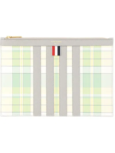 Thom Browne Small Document Holder In Green