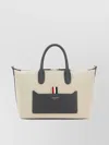 Thom Browne Women's Sand Canvas Duffle Small Handbag
