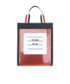 Thom Browne Small Rwb-handles Tote Bag In Multicolor