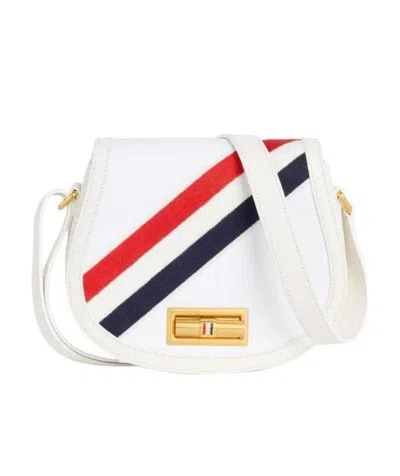 THOM BROWNE THOM BROWNE DIAGONAL STRIPE SMALL SHOULDER BAG