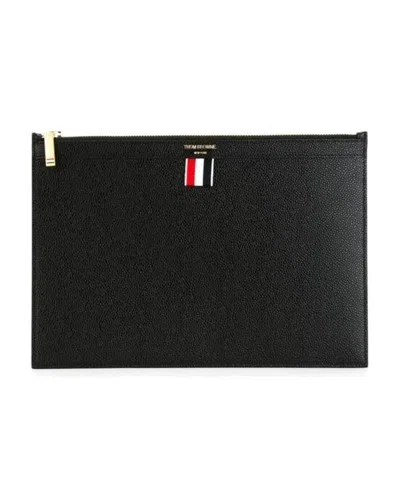 Thom Browne Small Tablet Clutch In Black