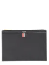 Thom Browne Small Tablet Holder In Gray