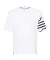 Thom Browne Snake Embroidery Crew Neck T-shirt In White