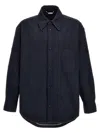Thom Browne Button-up Overshirt Checkered Pattern In Black