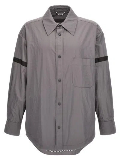 THOM BROWNE SNAP FRONT OVERSHIRT
