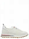Thom Browne Sneaker With Leather And Mesh Accents In White