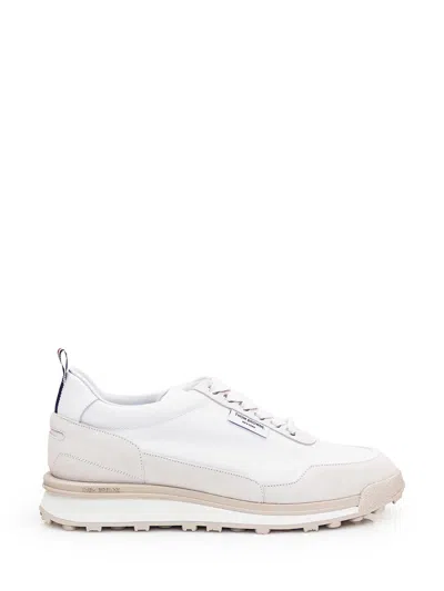 Thom Browne Sneaker With Logo In Tonal White Fun Mix