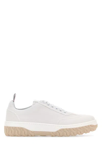 Thom Browne Cotton Canvas Sneaker In White