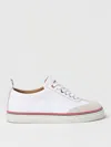 Thom Browne Low-top Leather Sneakers In White