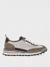 Thom Browne Woman Sneakers Light Grey Size 8 Leather In Gray