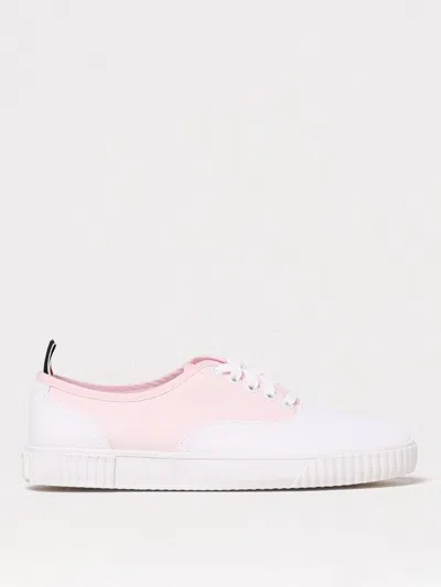 Thom Browne Low-top Cotton Sneakers Paneled Design In Pink