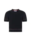 Thom Browne Snowflakes T-shirt In Black