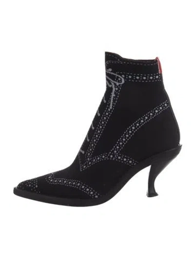Pre-owned Thom Browne Sock Boots In Black