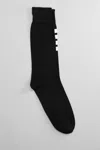 Thom Browne Socks In Black Cotton In 1