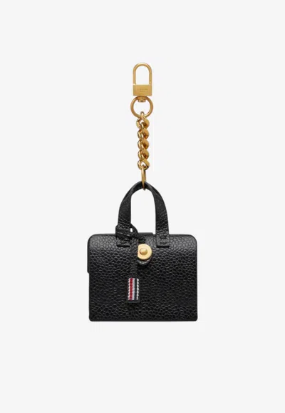 Thom Browne Soft Mr. Thom Bag Key-ring In Black