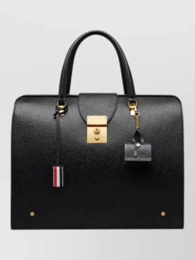 Thom Browne Soft Mr Thom Caviar Agneau Keyring