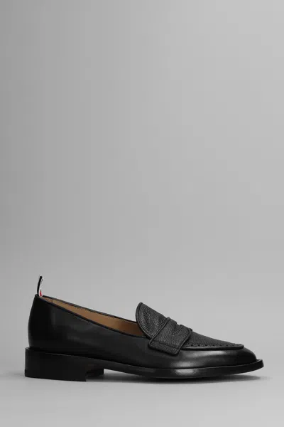 Thom Browne Soft Penny Loafers In Black