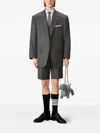 Thom Browne Solid Wool Blazer In Gray