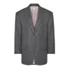 Thom Browne Solid Wool Blazer In Gray