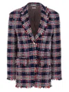Thom Browne Multicolor Tweed And Chenille Blazer In Multicolour