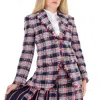 Thom Browne Sportcoat Check Tweed Blazer, Brand Size 38 (us Size 2) In Multi