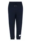 Thom Browne Rwb Stripe Loopback Sweatpants In Blue