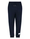 Thom Browne Rwb Stripe Loopback Sweatpants In Blue