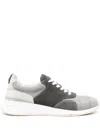 Thom Browne Sprinter Suede Sneakers In Grey