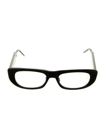 Pre-owned Thom Browne Square Eyeglasses In Black