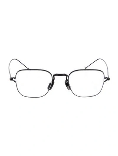 Pre-owned Thom Browne Square Eyeglasses In Black