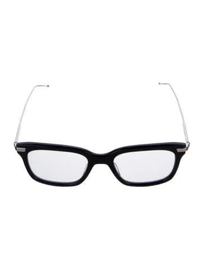 Pre-owned Thom Browne Square Eyeglasses In Black