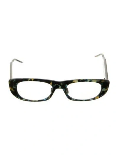 Pre-owned Thom Browne Square Eyeglasses In Blue